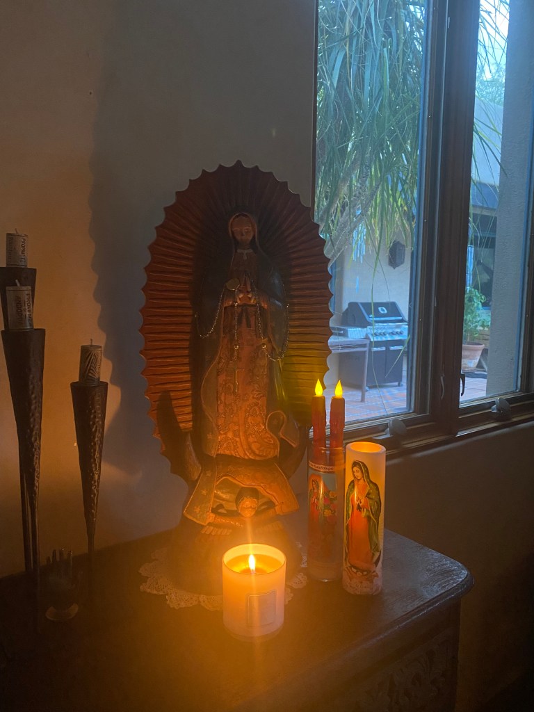 Candles lit for Cooper, a gallery.
